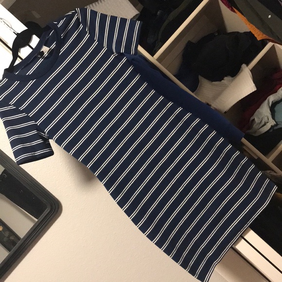 h&m short sleeve jersey dress